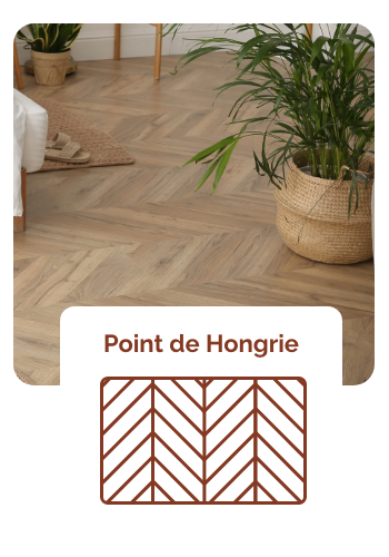 Calepinage parquet point de hongrie